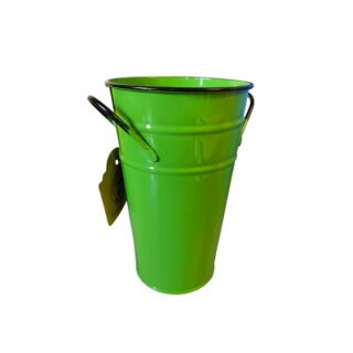 CUBETA DE METAL VERDE 18 X 11 CM