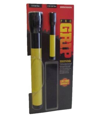 SET DE DOS LINTERNAS DE BATERIAS BRINKMANN AMARILLA