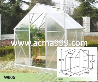 VIVERO DE ALUMINIO 2 X 1,5 X 2 METROS