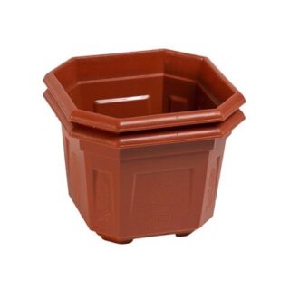 MACETA CUADRADA 12 X 15 CM 2 PC