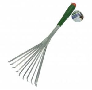 RASTRILLO DE METAL PARA JARDINERIA HAND RAKE
