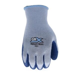 GUANTE DE TRABAJO DE LATEX AZUL SERIO 300