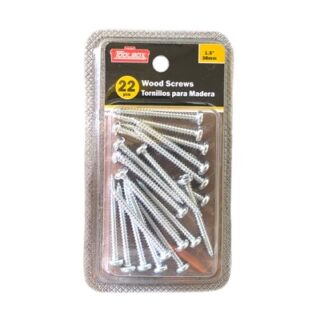 TORNILLO PARA MADERA 22 PC 1.5 PULG