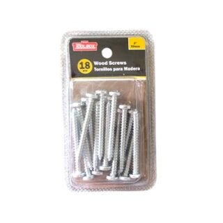 TORNILLOS PARA MADERA 18 PC 2 PULG