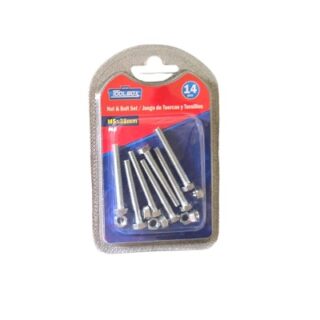 TORNILLOS CON TUERCA 14 PC