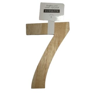 LETRERO DE MADERA NUMERO 7