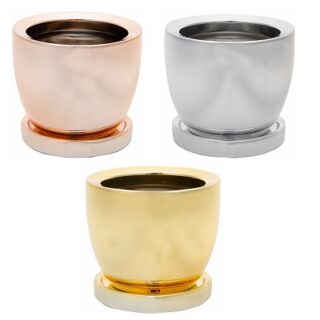 JUEGO DE MACETAS SUCULENTAS - 3 SET -