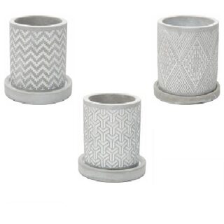 JUEGO DE MACETAS SUCULENTAS 3 PC