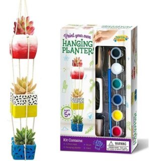 KIT DE 3 MACETAS CON PINTURA PARA COLOREAR