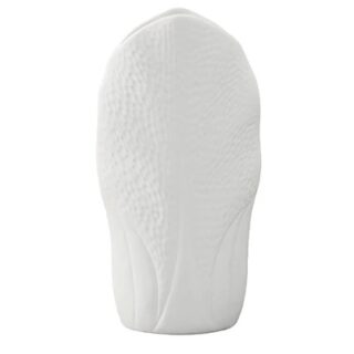 FLORERO DE CERAMICA COLOR BLANCO 40 X 14 CM