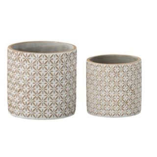 SET DE MACETAS DE CERAMICA 2 PC