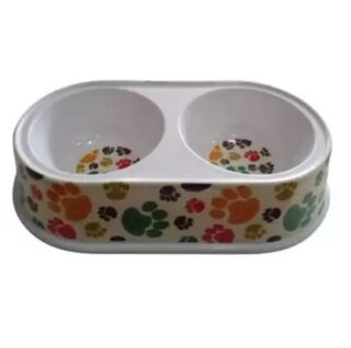 PLATO PARA MASCOTA DOBLE 25X13 CM