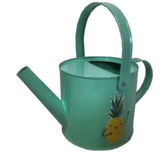 REGADERA DE METAL VERDE 19x23 CM