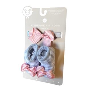 MOÑO Y BOTINES PARA BEBE 2 PC