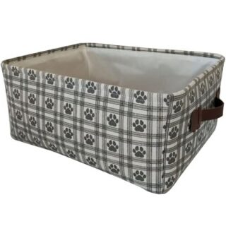 CONTENEDOR PARA MASCOTA COLOR BEIGE 43 X 34 CM