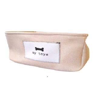 CONTENEDOR PARA MASCOTA COLOR BEIGE 44 X 43 CM