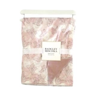 MANTA PARA BEBE CON ESTAMPADO DE MARIPOSAS 76*101 CM