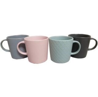 TAZA DE CERAMICA 12 OZ VARIOS COLORES