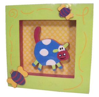 CUADRO DE MADERA PARA NIÑO 17 X 17 CM