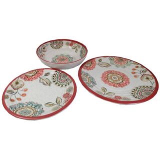 SET DE VAJILLA DE MELAMINA 12 PC GIBSON