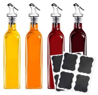 SET DE BOTELLAS PARA VINAGRE 17 OZ 4 PC