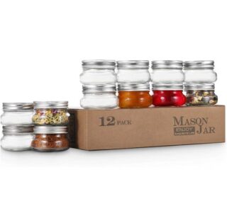 SET DE FRASCOS DE VIDRIOS 4 OZ 16 PC