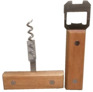 SET DE DESTAPADOR CON SACA CORCHO 2 PC