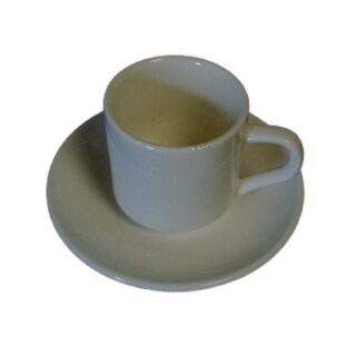 SET TAZA Y PLATO DE CERAMICA 5.5 Y 11 CM