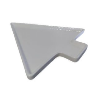 PLATO DE CERAMICA DISEÑO FLECHA 28 X 22 CM