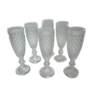SET DE COPAS TRANSPARENTES 6 PC 7 x 20 CM