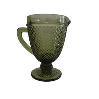 TARRO DE VIDRIO VERDE 14 X 20 CM