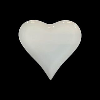 PLATO DE CERAMICA DISEÑO CORAZON 22 X 20 CM