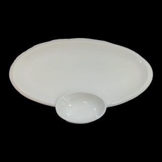 PLATO BOQUITERO DE CERAMICA 40.5 X 31.5 X 3.5 CM