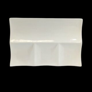 PLATO RECTANGULAR DE CERAMICA 30X20X2.5 CM