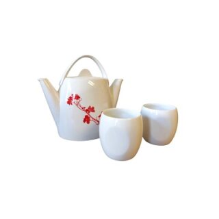 JUEGO DE TE 3 PC DISEÑO FLOR