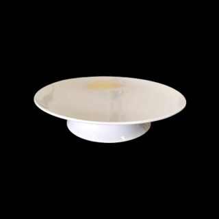 PLATO DE CERAMICA BLANCA 29 X 6 CM