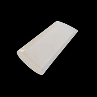 BANDEJA DE CERAMICA BLANCA 26 X 12 CM