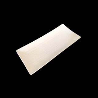 BANDEJA DE CERAMICA BLANCA 26 X 12 CM