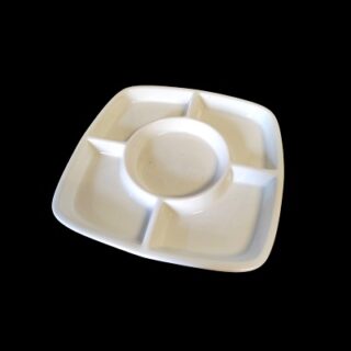 BOQUITERO DE CERAMICA BLANCA 20 X 20 CM