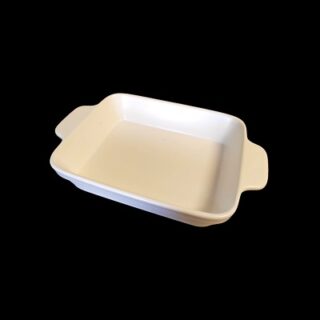 BANDEJA DE CERAMICA BLANCA 31 X 6 CM