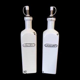 SET 2 PC BOTELLAS DE CERAMICA PARA ESPECIAS