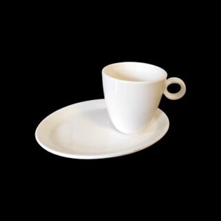 SET DE PLATO DE CERAMIZA Y TAZA 8 X 7 CM