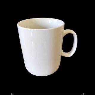 TAZA DE CERAMICA BLANCA 13 X 11 CM