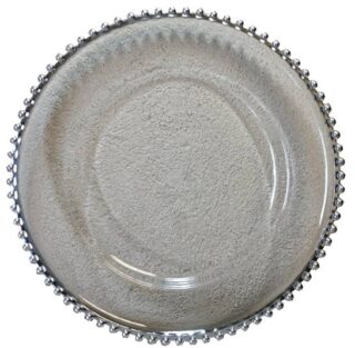 SET DE BAJA PLATOS 6 PC 32 CM PLASTICO TRANSPARENTE