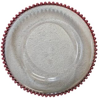 SET DE BAJA PLATOS 6 PC 32 CM PLASTICO TRANSPARENTE