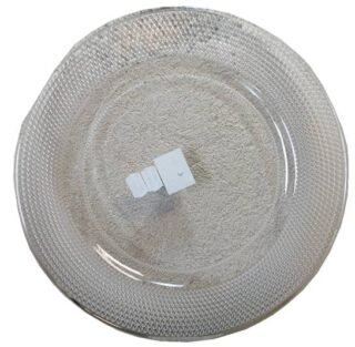 SET DE BAJA PLATO 6 PC 33 CM PLASTICO TRANSPARENTE