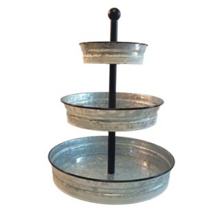 SET DE BANDEJAS DE HOJALATA 3 NIVELES
