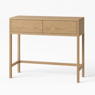 MESA DE CONSOLA 2 CAJONES 76 ALTO 90 ANCHO 35 FONDO CM