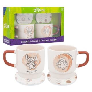 JUEGO DE TAZAS DE STITCH 2 PC 13 OZ