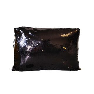COJIN COLOR NEGRO CON BRILLOS 42 CM